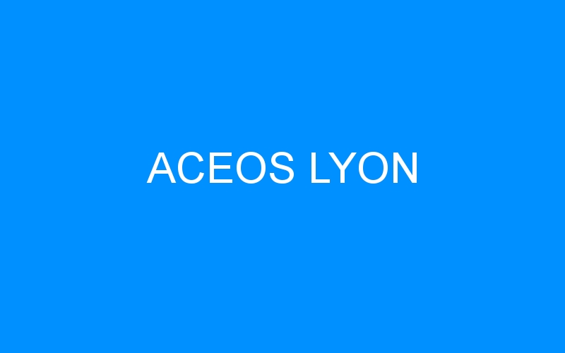 You are currently viewing ACEOS LYON