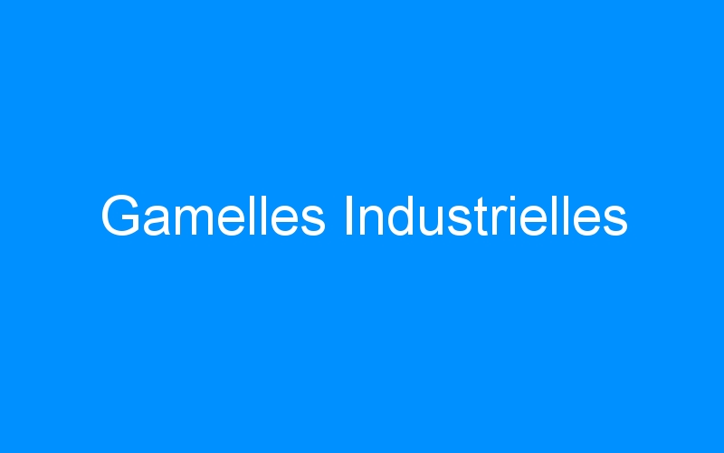 You are currently viewing Gamelles Industrielles