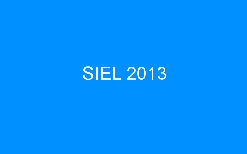You are currently viewing SIEL 2013