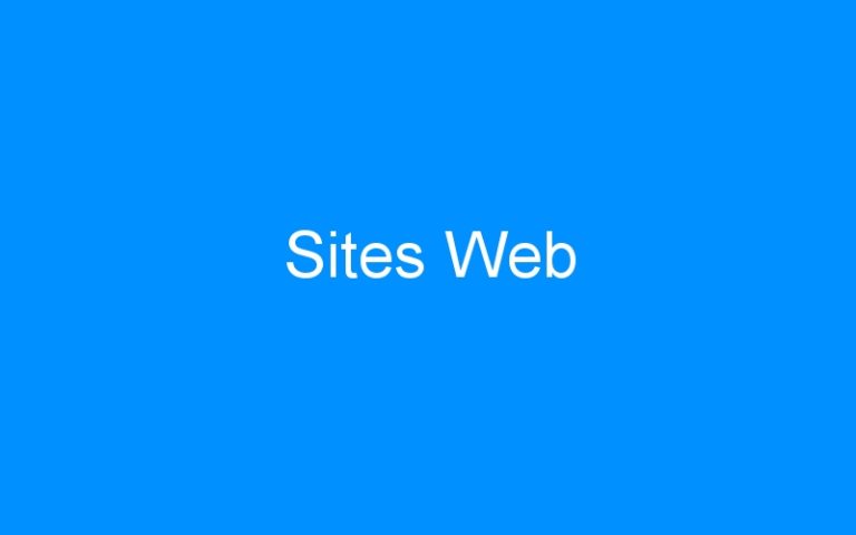 Sites Web