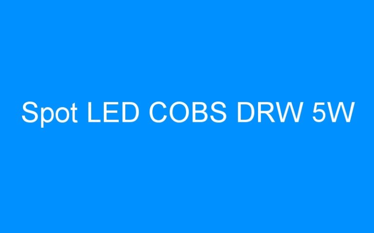 Lire la suite à propos de l’article Spot LED COBS DRW 5W